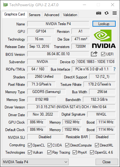 GPU info